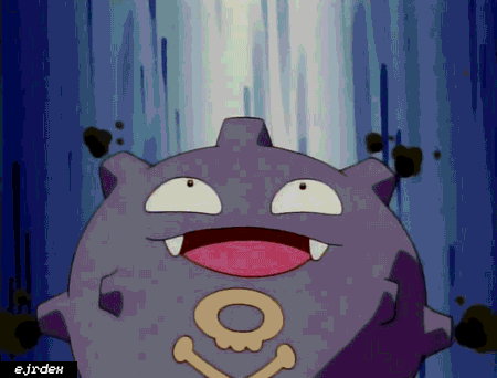 gif from the first season of the Pokémon anime, a montage of several different pokémon and Ash throwing a poke-ball alongside the words gotta catch em all